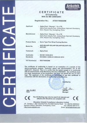 Servo Type Flow Wrap Packing Machine AHP-400, AHP-450, AHP-500, AHP-600, AHP-700, AHP-800