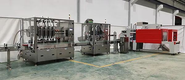 Integrated Filling & Shrink Wrapping Line for Guatemalan Edible Oil Manufacturer