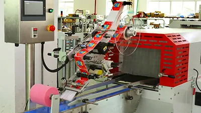 Shrink wrapping machine workshop